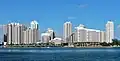 Brickell Key from the south, February 2010