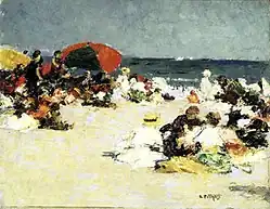 Edward Henry Potthast, On the Beach, c. 1913, Brooklyn Museum
