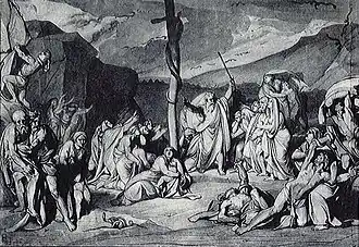 Fyodor Bruni. Brazen Serpent. Sketch (about 1828, State Russian Museum of Fine Arts)