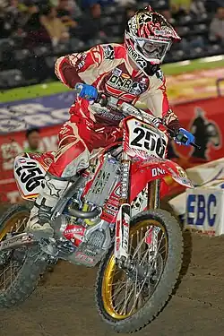 Bryan Johnson, born 1986, professional motocross and supercross rider.
