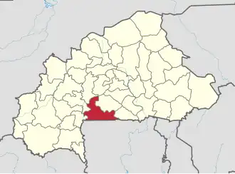 Location in Burkina Faso