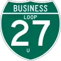 Business Interstate 27-U marker