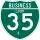 Business Interstate 35-E marker