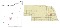 Location of Garrison, Nebraska