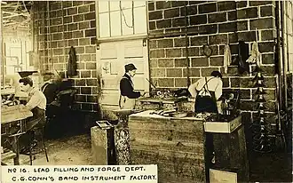 Lead filling and forge department