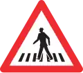 1.22 Pedestrian crossing ahead[note 5]