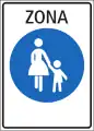 2.59.3b Start of pedestrian area only (Italian variant)[note 7][note 12]