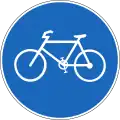 2.60 Bicycle path (also applies to mopeds)