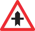 3.05 Crossing with a road without priority ahead