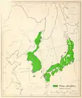 Pinus densiflora range map
