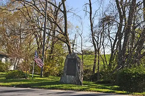 Marker on the roadside