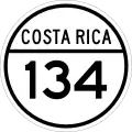 National Secondary Route 134 shield}}