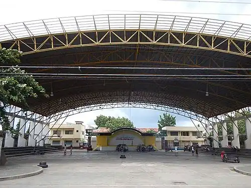 Covered gym near Santo Niño Parish Church