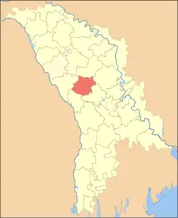 Location of Călărași District