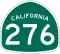 State Route 276 marker