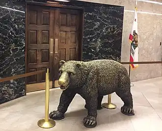 California Grizzly Bear Monument in the now-demolished Annex