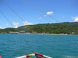 View of Calubian from approaching boat.