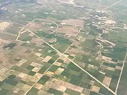 Image 48Agricultural fields in the Kampong Cham province, aerial (from Agriculture in Cambodia)