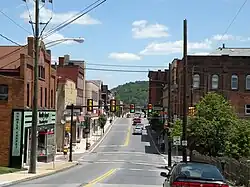 West Pike Street near the intersection of North Jefferson Avenue