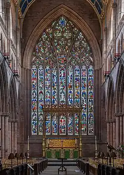East window of Carlisle Cathedral, with curvilinear tracery (about 1350)