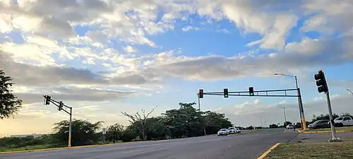 PR-161 west at PR-153 junction between downtown Santa Isabel and Boca Velázquez