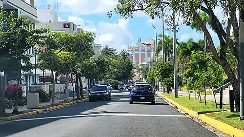 Heading west in Puerta de Tierra