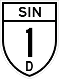 State Highway 1D shield