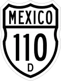 Federal Highway 110D shield