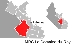 Location of Sainte-Hedwidge