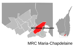 Location of Sainte-Jeanne-d'Arc