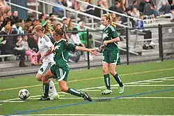 UNBC women's soccer team versus the University of Fraser Valley Cascades