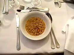 Minestra di farro&nbsp;[it] is a typical dish in Tuscany, Italy