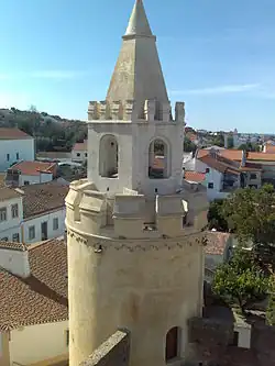 The Castle of Viana do Alentejo with the city below