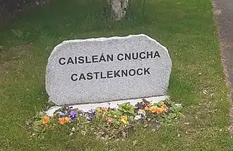 Bilingual sign on Castleknock Road