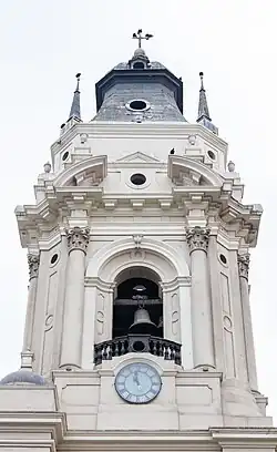 A bell tower.