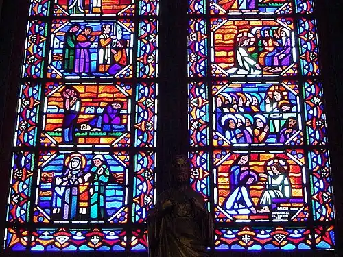 Stained glass windows by Jean Gaudin (1932–1934), Amiens Cathedral, Amiens, France