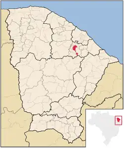 Location in Ceará state