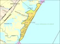 Census Bureau map of Sea Isle City, New Jersey