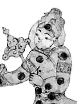 Centaurus (detail) with a Turkic sharbush headgear and clothing.[6]