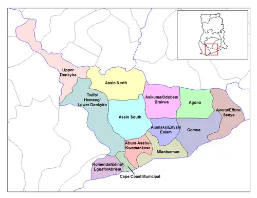 Districts of Central Region