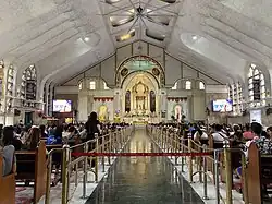 Central nave and altar in 2025