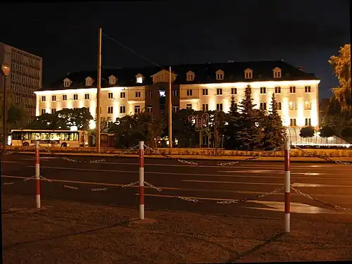 Main facade by night