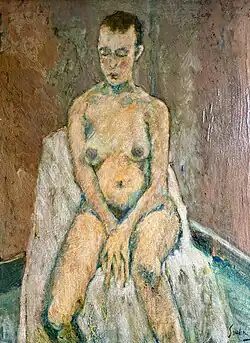 Female Nude (1936) oil on canvas, 65 × 55&nbsp;cm., collection unknown