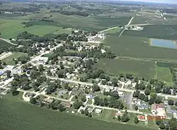 Aerial view of Charlotte, Iowa
