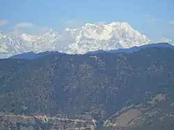 The crown-shaped peak of Chaukhamba