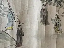 The soldiers of Nguyen lord, painting by Japanese