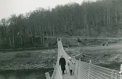 The bridge in 1958, a year after construction