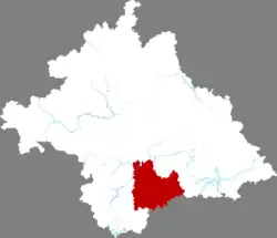 Location in Nanning