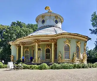Chinese inspiration/Chinoiserie - Chinese House, Sanssouci Park, Potsdam, Germany, by Johann Gottfried Büring, 1755-1764[205]