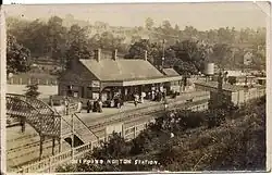 The station on a postcard